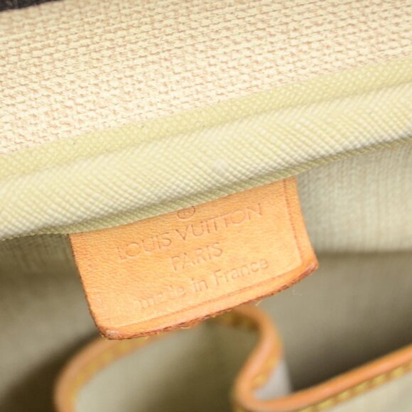 LOUIS VUITTON LV Logo Deauville Hand Bag Monogram Leather Brown - Picture 6 of 14